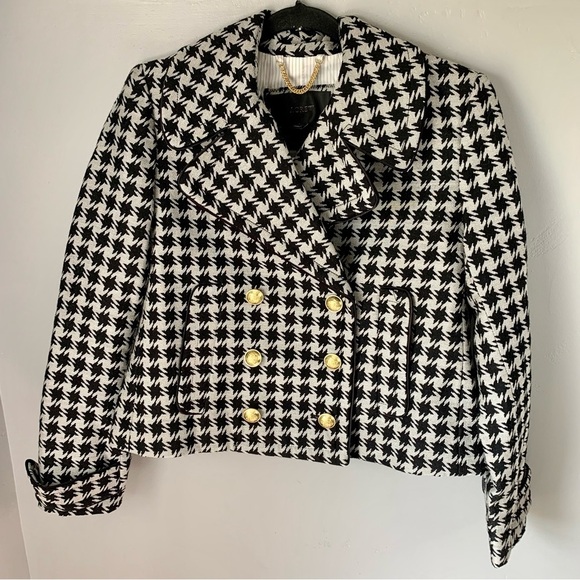 J.Crew Houndstooth Double Breasted Blazer Jacket - Picture 5 of 12